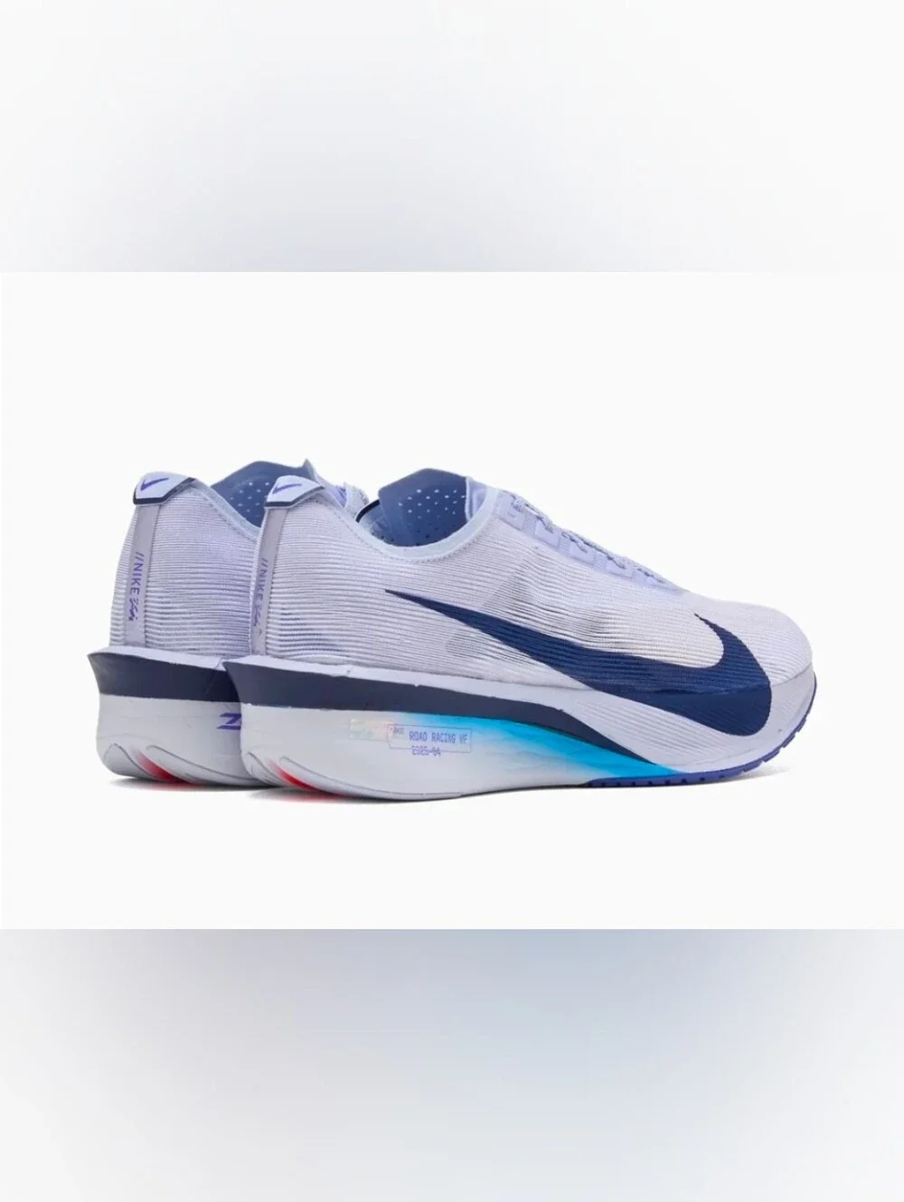 Nike ZoomX Vaporfly NEXT% 4 Ghost Grey -Violet Blue Void HF6414-001 Men's US 15